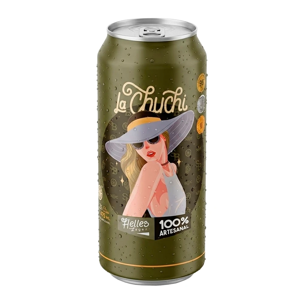 Cerveja Artesanal Sacramento La Chuchi Helles Lager Lata 473Ml