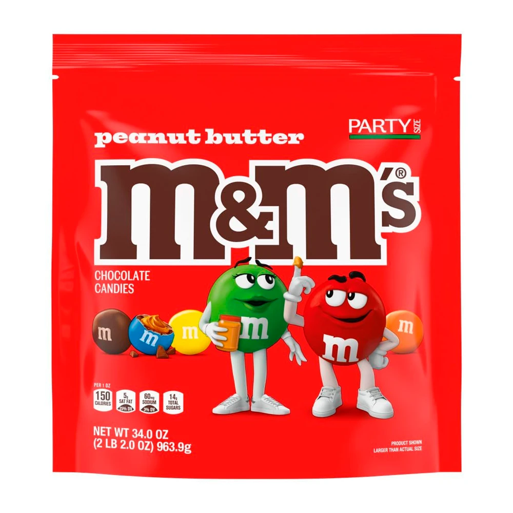 Chocolate Mars M&M Manteiga de Amendoim Pacote 34Oz 964G