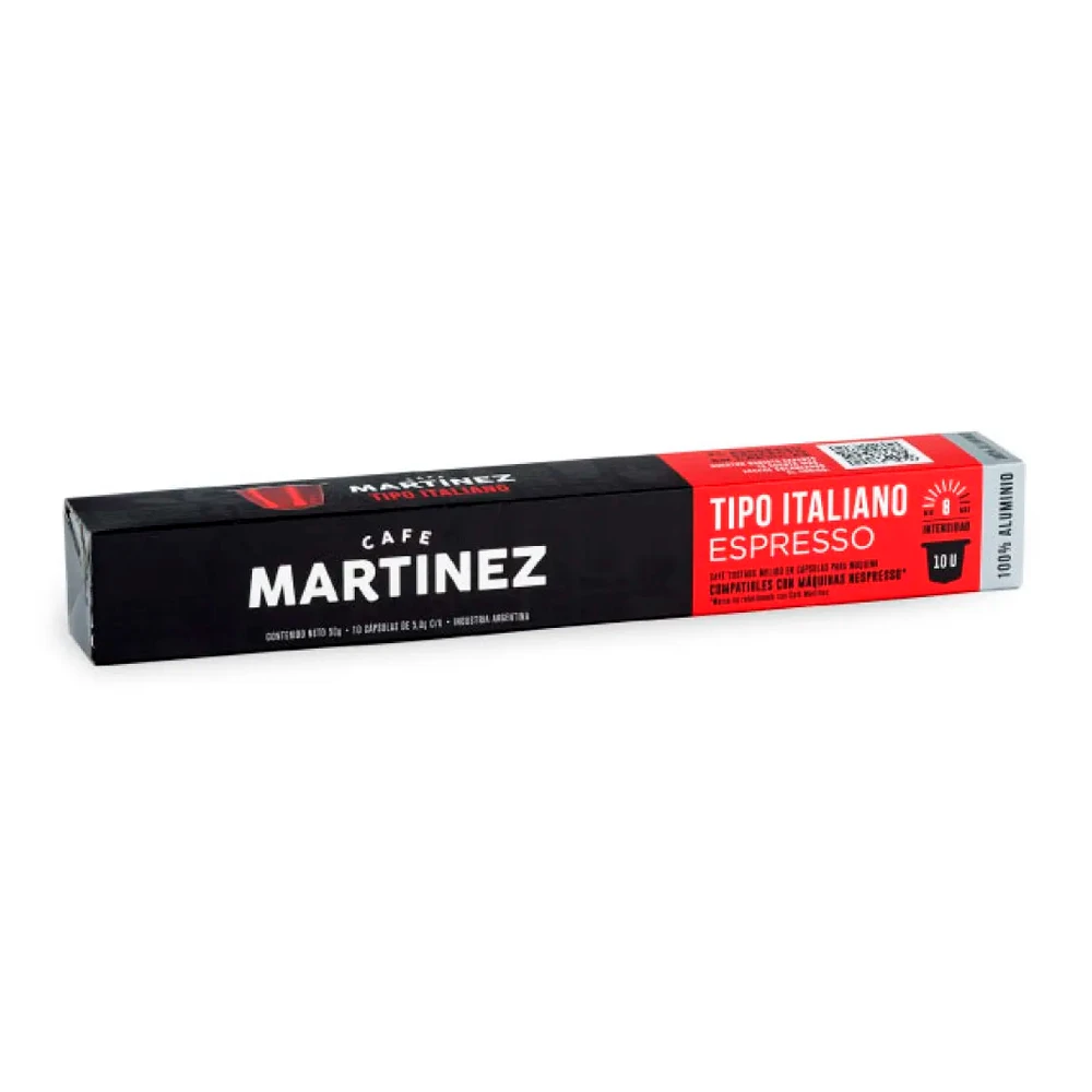 Capsulas De Cafe Cafe Martinez Nespreso Italiano X10
