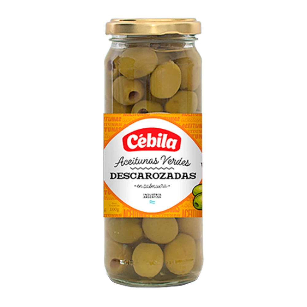 Azeitonas verdes Cebila Descarosada Frasco 330G