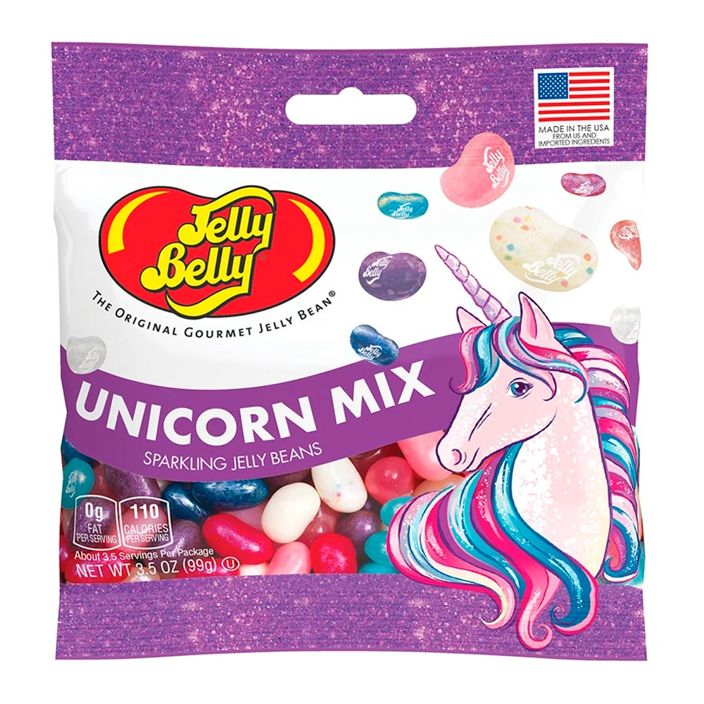 Bala Jelly Belly Mix Unicorn Pacote 99G