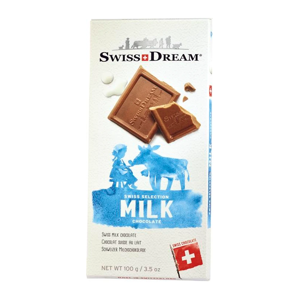 Barra de Chocolate Ao Leite Swiss Dream 100G