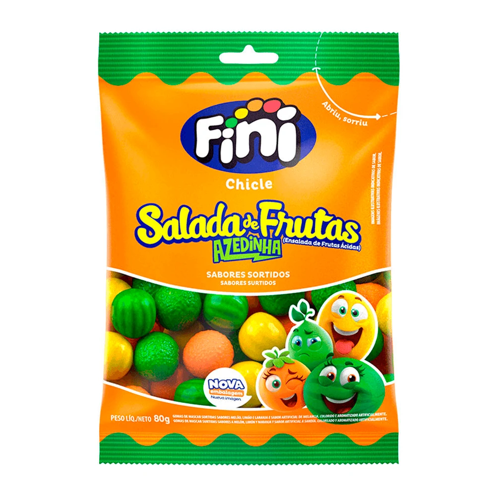 Chicletes Fini Salada de Frutas 80G