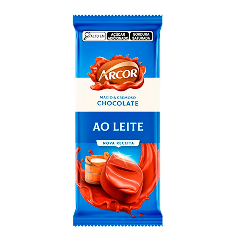 Tableta Chocolate Arcor Ao Leite 80G