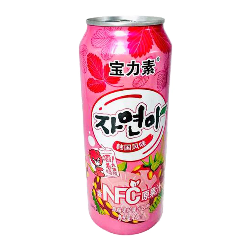 Suco Baolisu Morango Lata 490Ml
