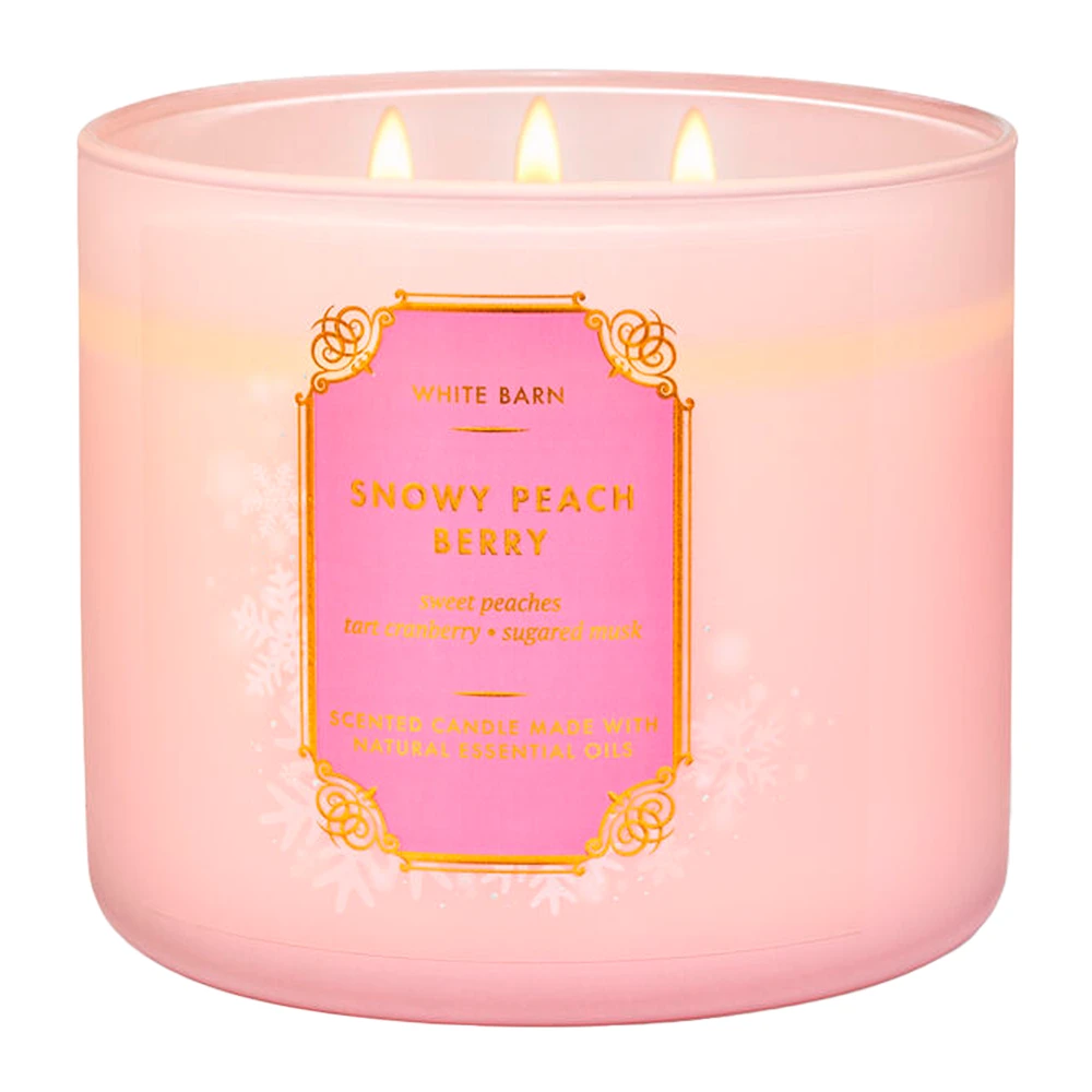 Vela Aromática Bath & Body Works Peach Berry Pote 429G