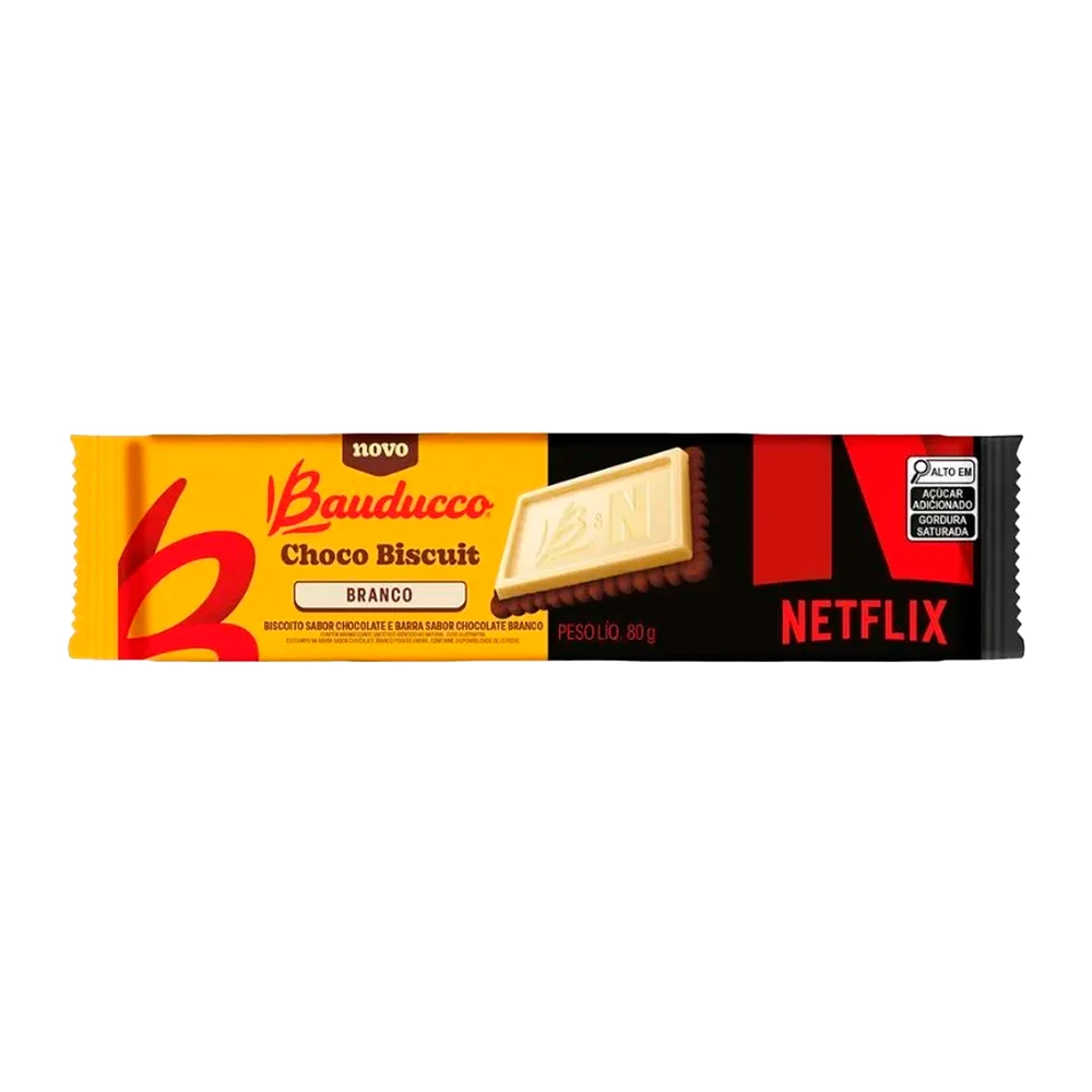 Biscoito Bauducco Chocobiscuit Branco 80G