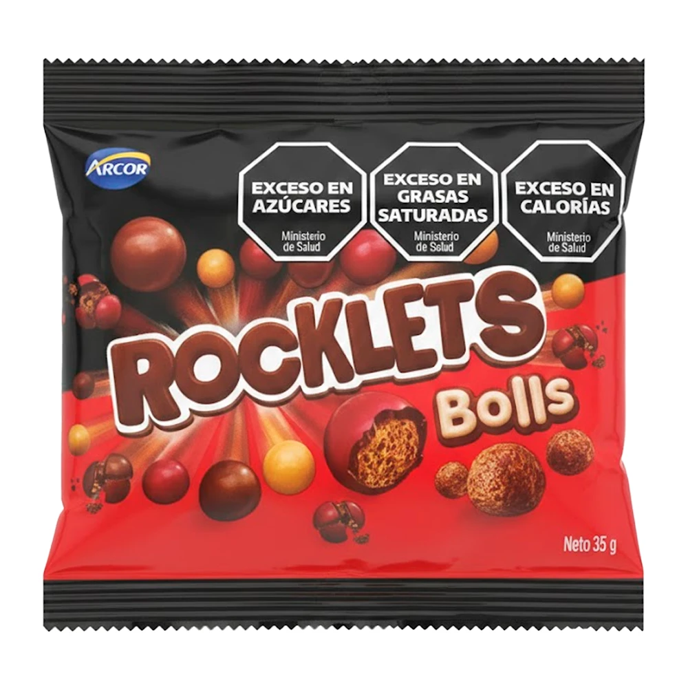 Cereal Arcor Rocklets Bolls Chocolate Pacote 35G