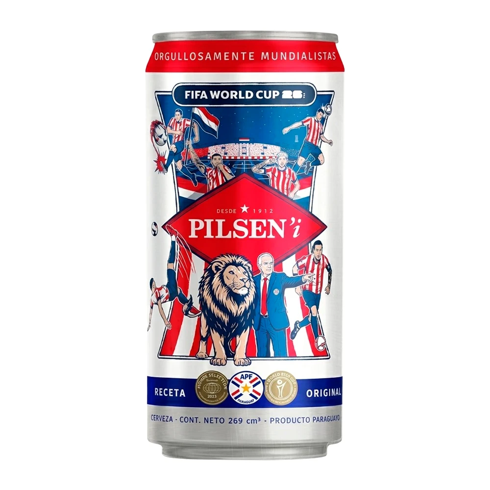 Cerveja Pilsen Mundial Lata 269Ml
