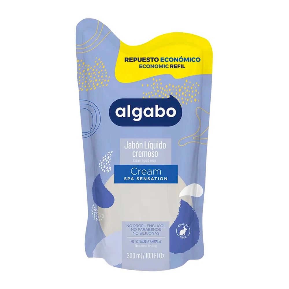 Sabonete Liquido Algabo Cream Refil 300Ml