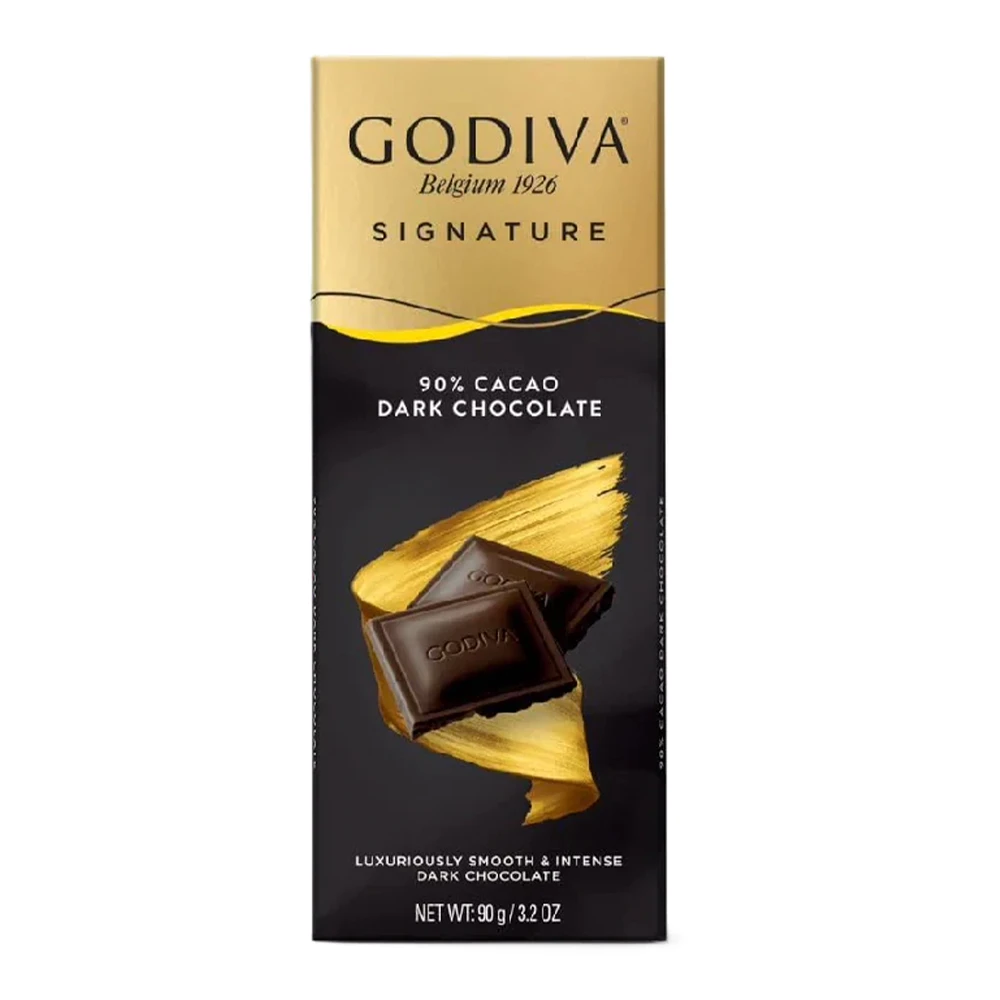 Chocolate Godiva Signature Dark 90% Cacao Tableta 90G