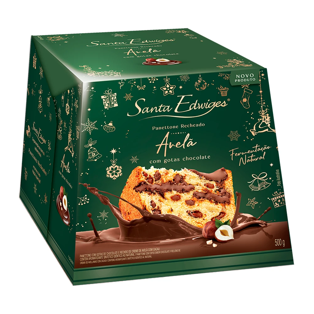 Chocottone Santa Edwiges Avelã Caixa 500G