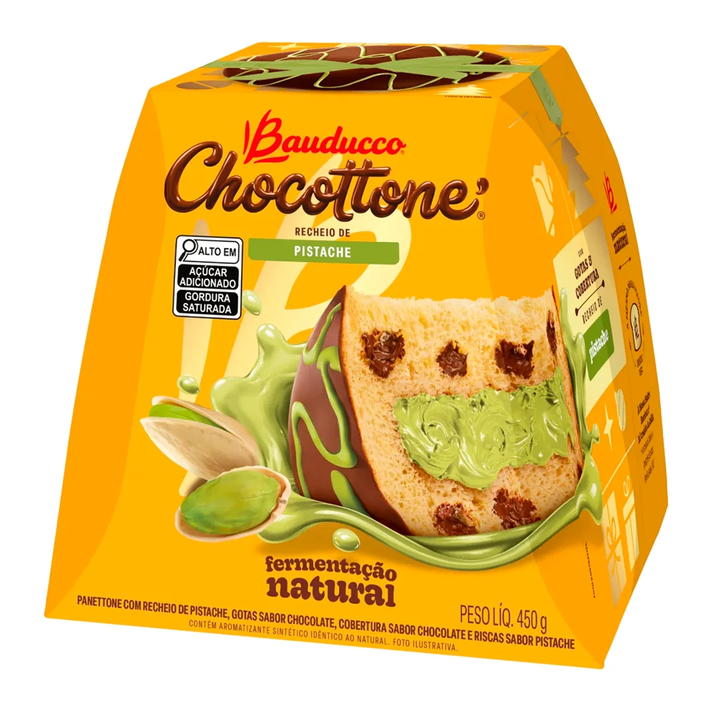 Chocottone Bauducco Maxi Pistache Caixa 450G
