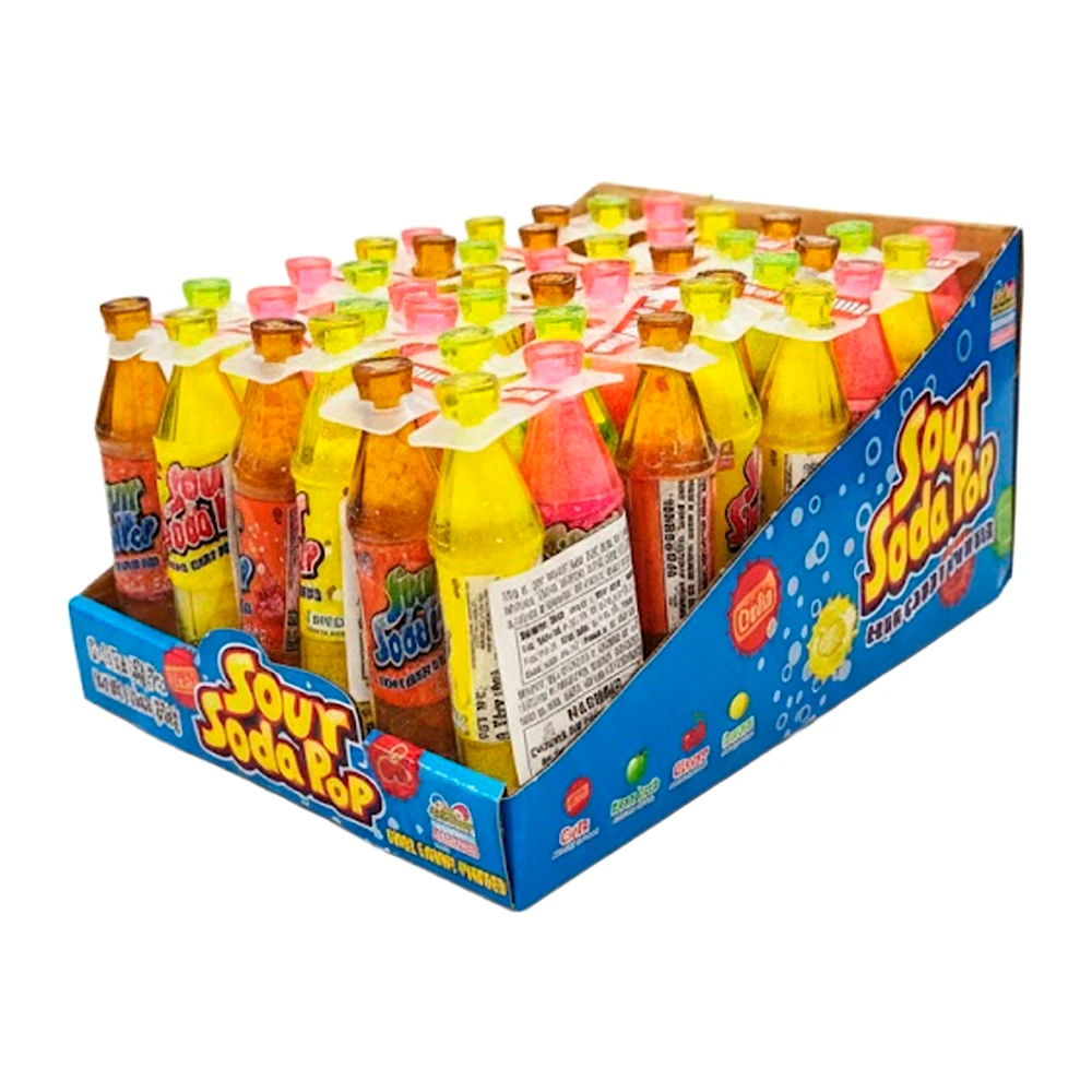 Bala em Pó Kidsmania Sour Soda Pop Caixa 12X36G