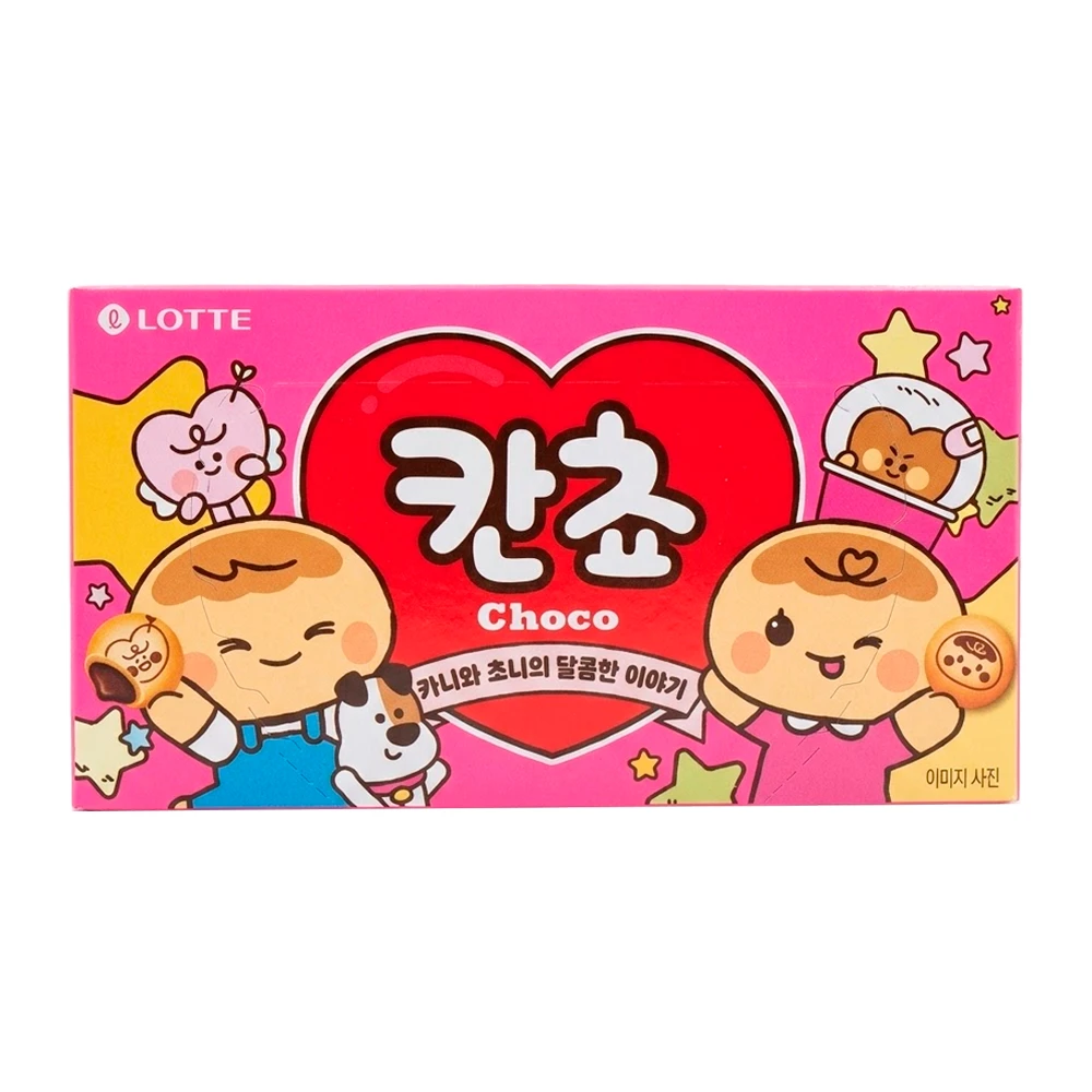 Biscoito Lotte Kancho Choco Biscuit 54G