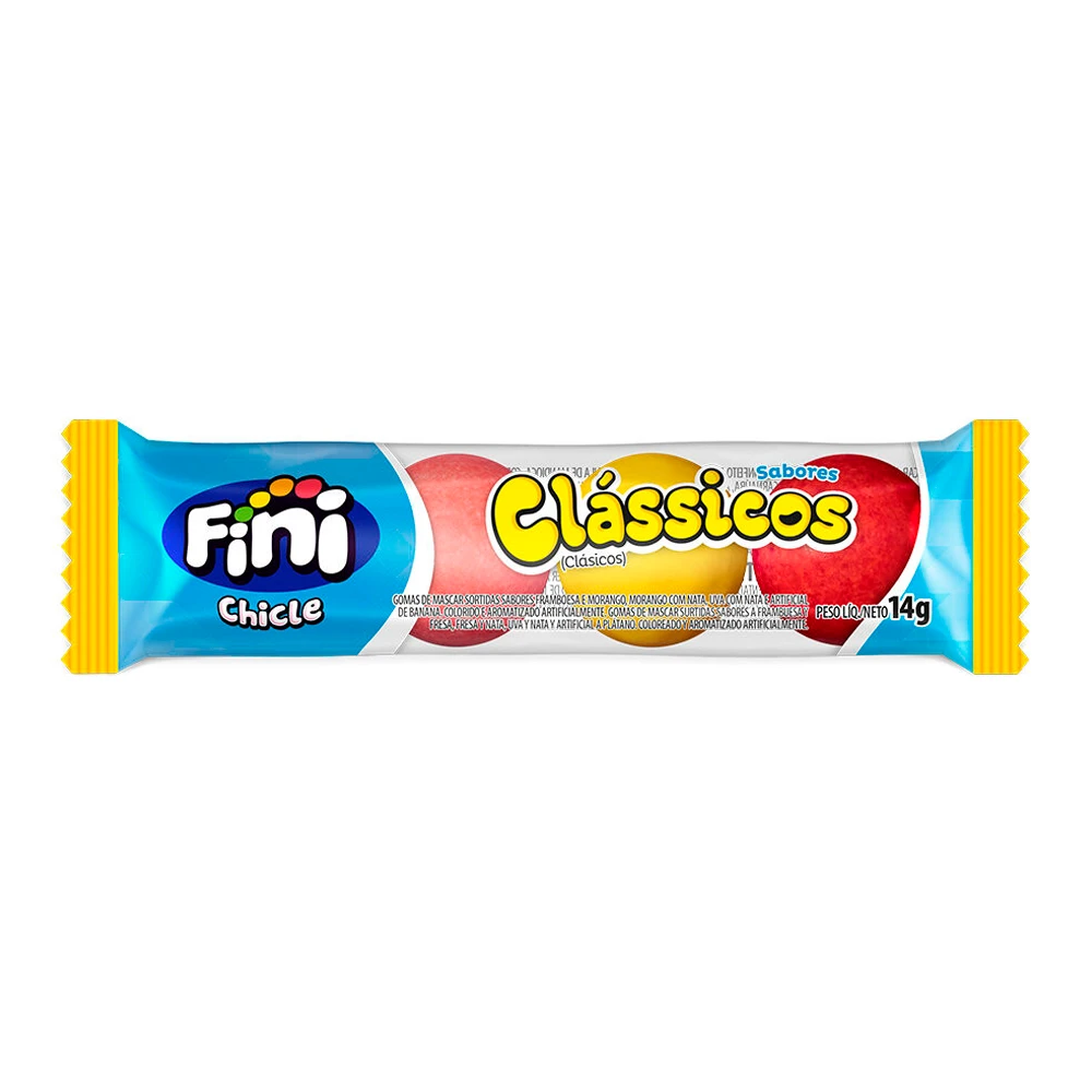 Chiclete Fini Clássicos X4Unidades