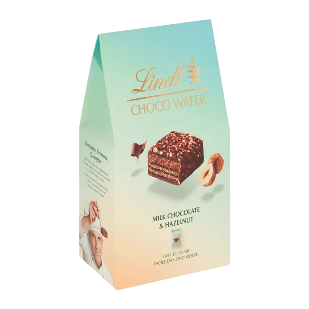 Biscoito Lindt Choco Wafer Hazelnut Caixa 130G