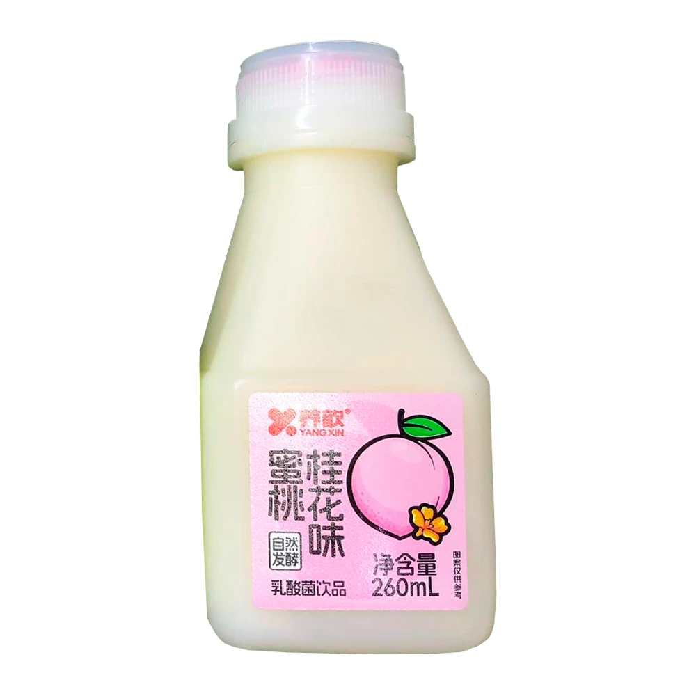 Leite Fermentado Yang Xin Sabor Pêssego Pet 260Ml