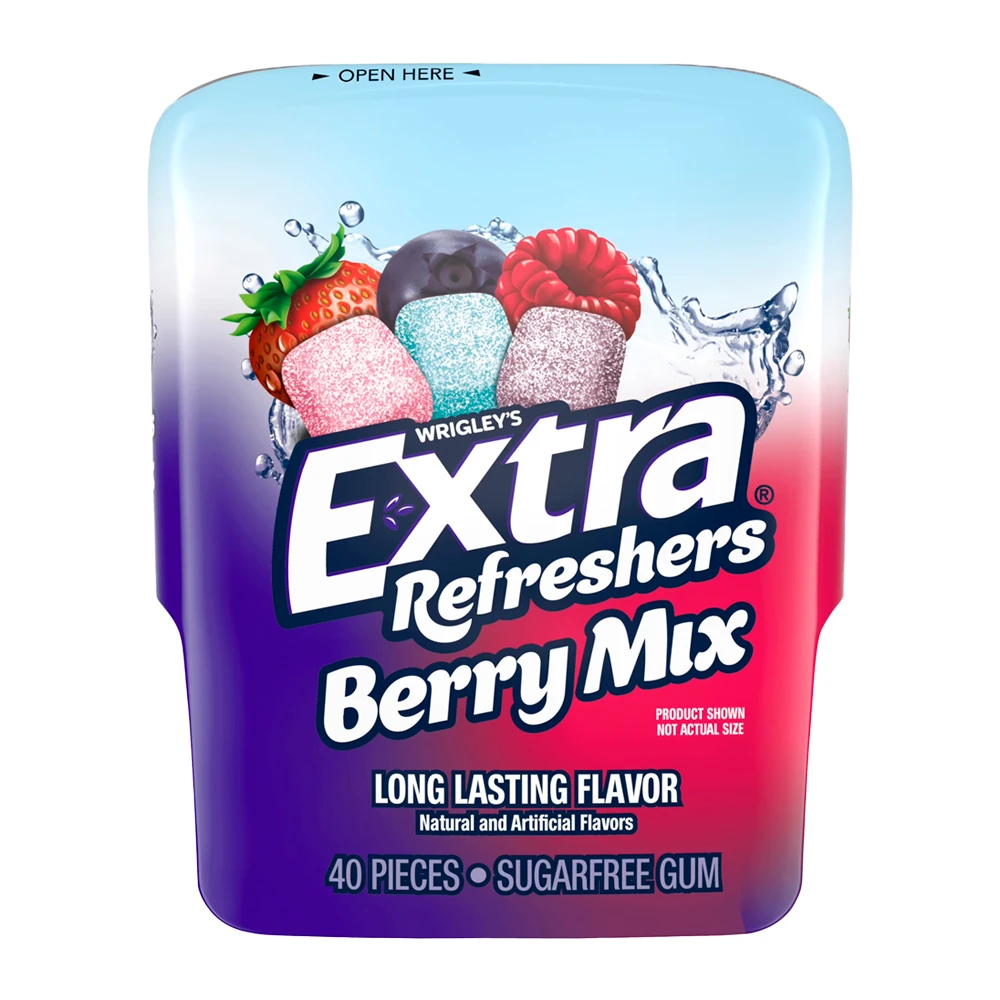 Chiclete Wrigleys Extra Refreshers Berry 40 Unidades Pote 80G