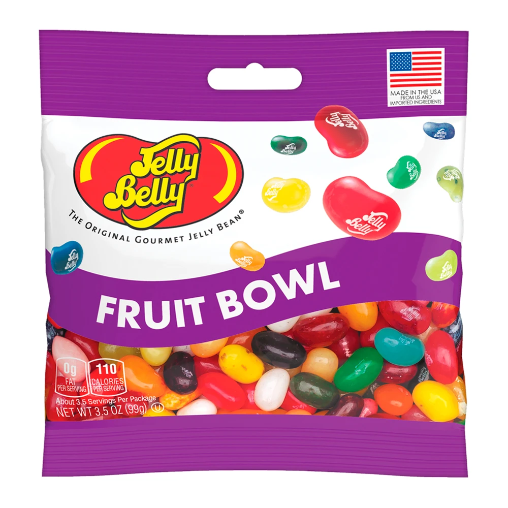 Bala Jelly Belly Fruit Bowl Pacote 99G