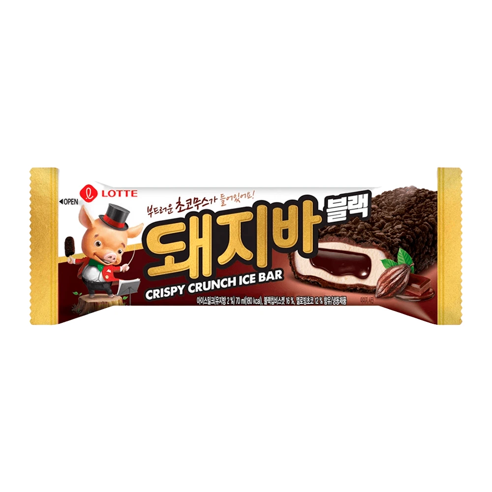 Sorvete Lotte Crispy Crunch Chocolate Palito 70Ml