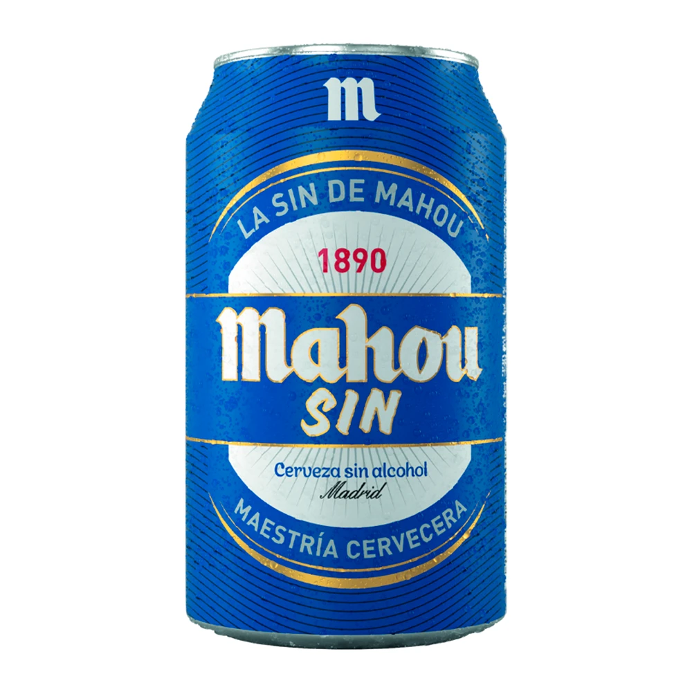Cerveja Mahou Sem Álcool Lata 330Ml