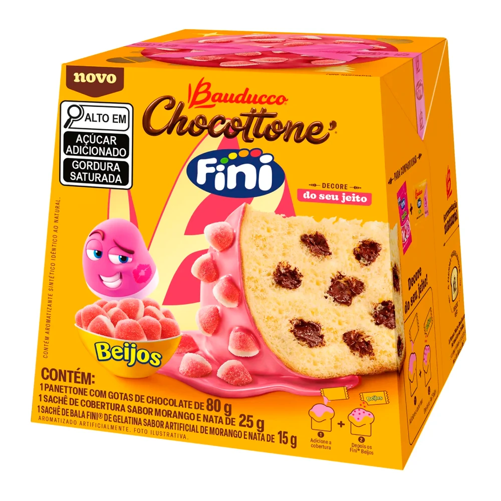 Chocottone Bauducco Beijo Mini Caixa 125G