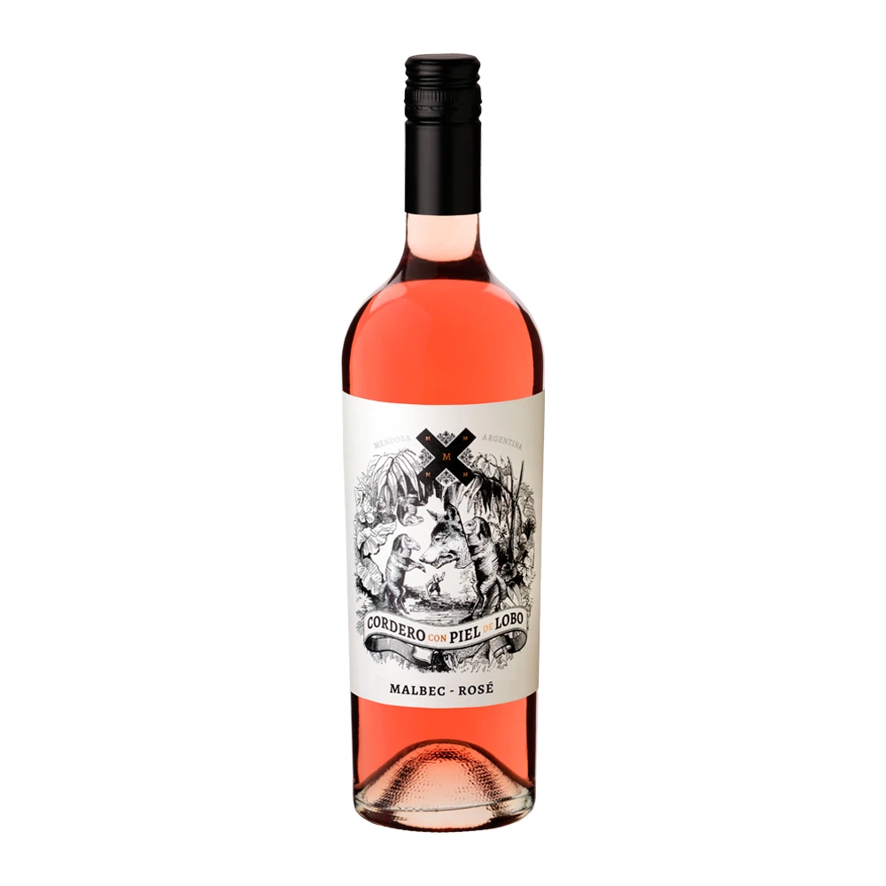Vinho Argentino Cordero Con Piel de Lobo Malbec Rosé garrafa 750ml
