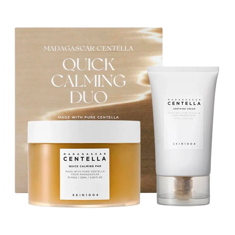 Kit Skin 1004 Madagascar Centella Quick Calming Duo 2 Peças