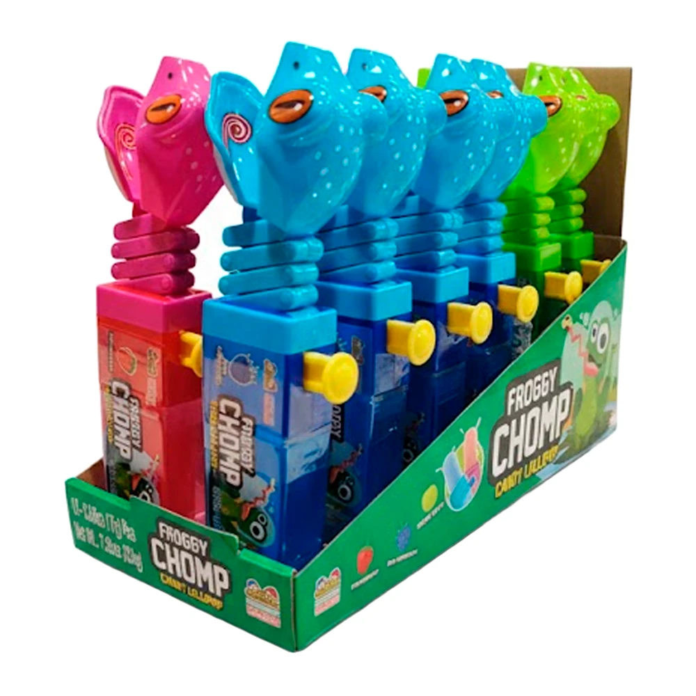 Pirulito Kidsmania Froggy Chomp Caixa 12X17G