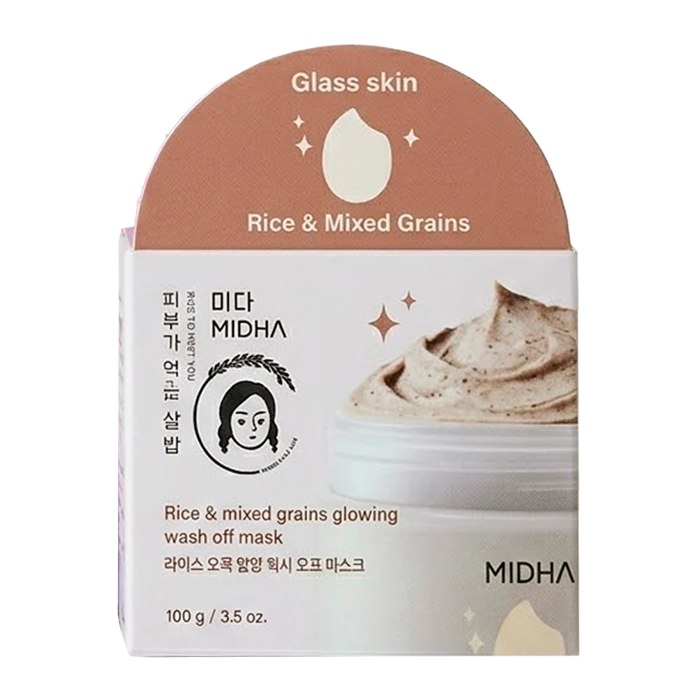 Máscara Facial Midha Glowing Mixed Grains 100G