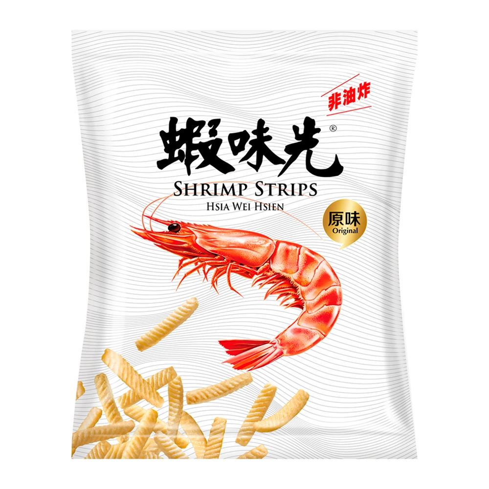 Salgadinho de Camarão Sem Pimenta Pacote 60G