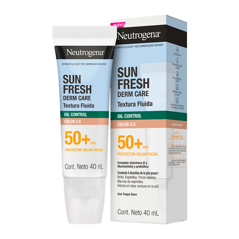 Protetor Facial Neutrogena Oil Control Color F50 40Ml