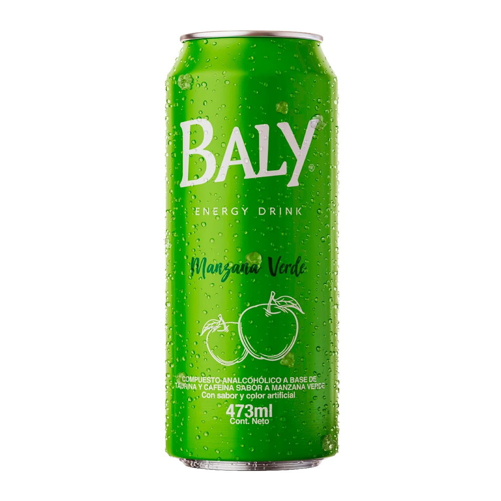 Energético Baly Maçã Verde Lata 473Ml