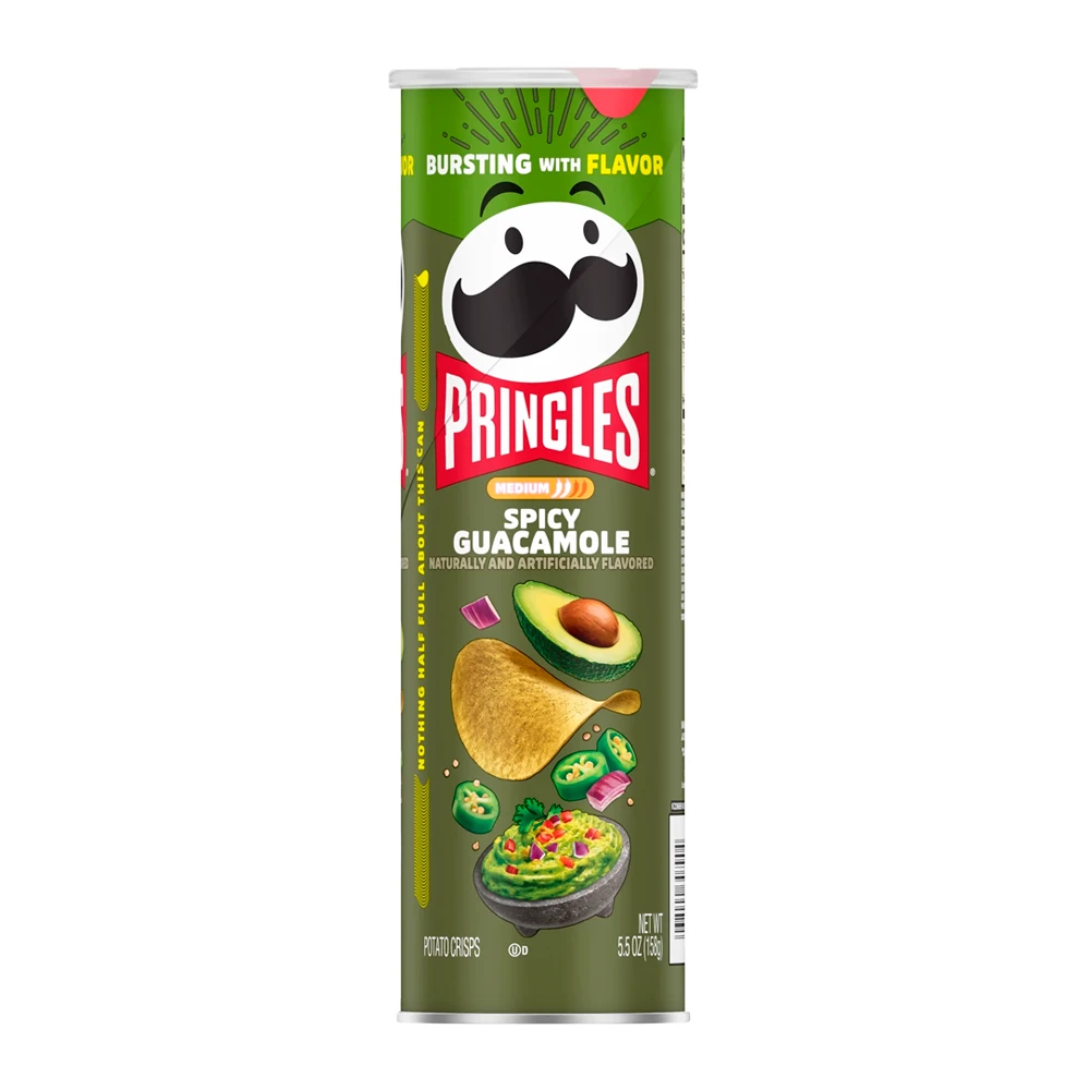 Batata Frita Pringles Spicy Guacamole Tubo 158G