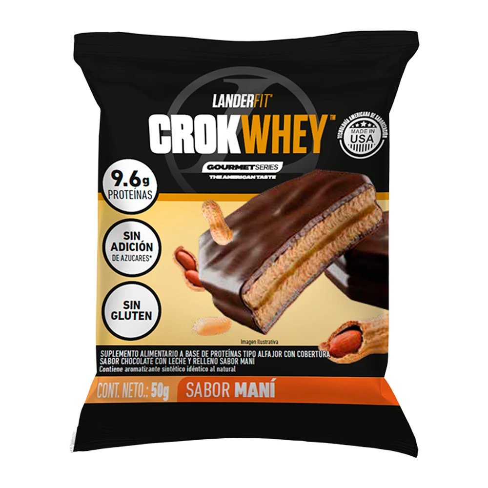 Alfajor Landerfit Crokwhey Amendoim 50G