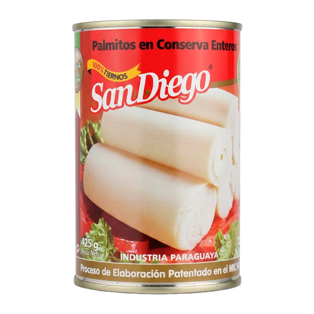 Palmito Enteiro San Diego Lata 220G