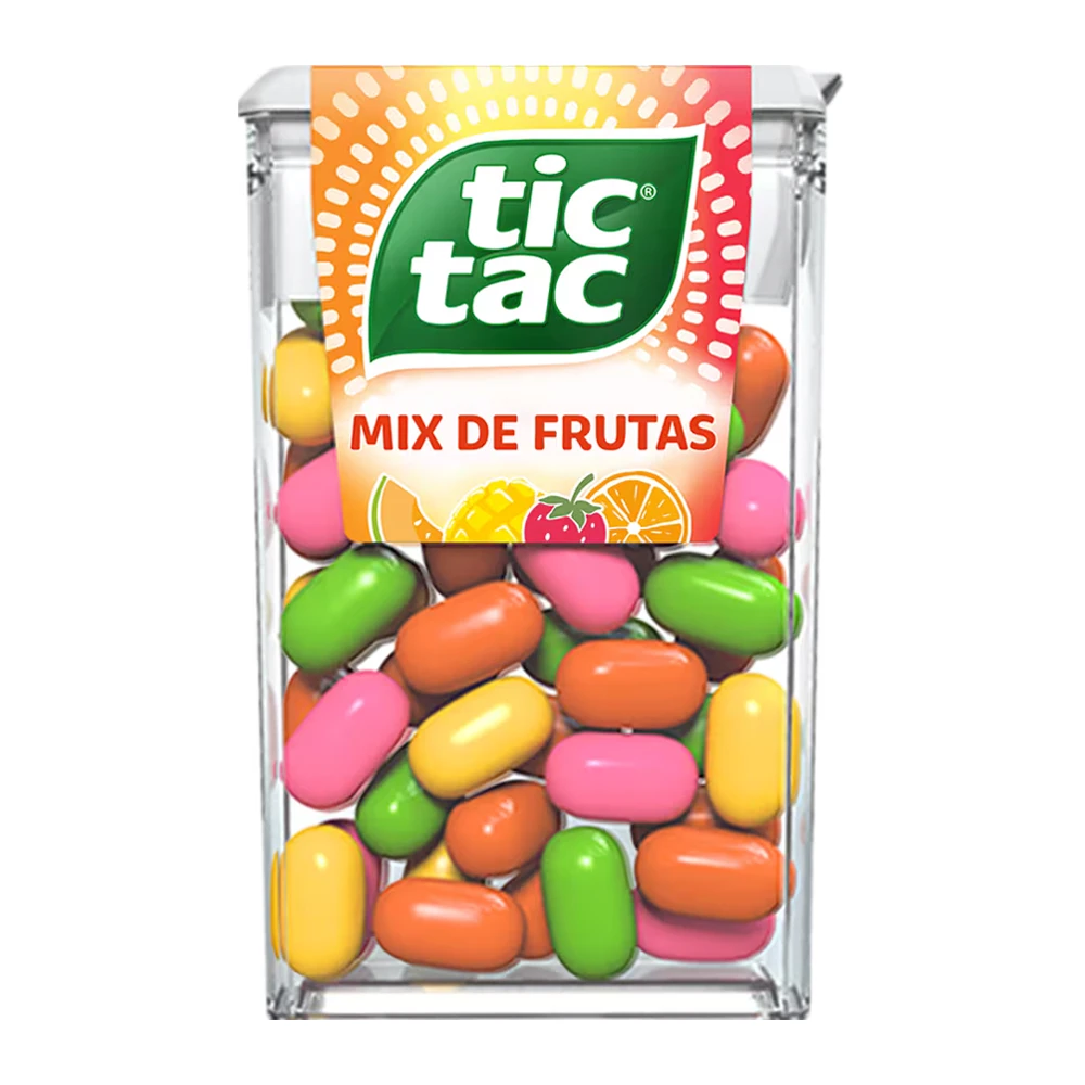 Bala Tic Tac Mix de Frutas 16G